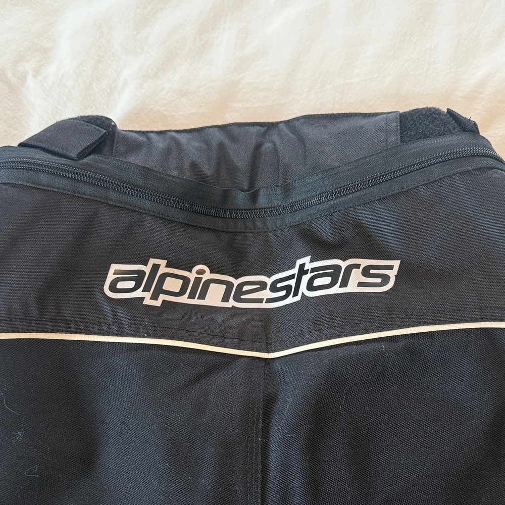 Alpinestars Black and White Women's Motorcycle Pants - Picture 9 of 15